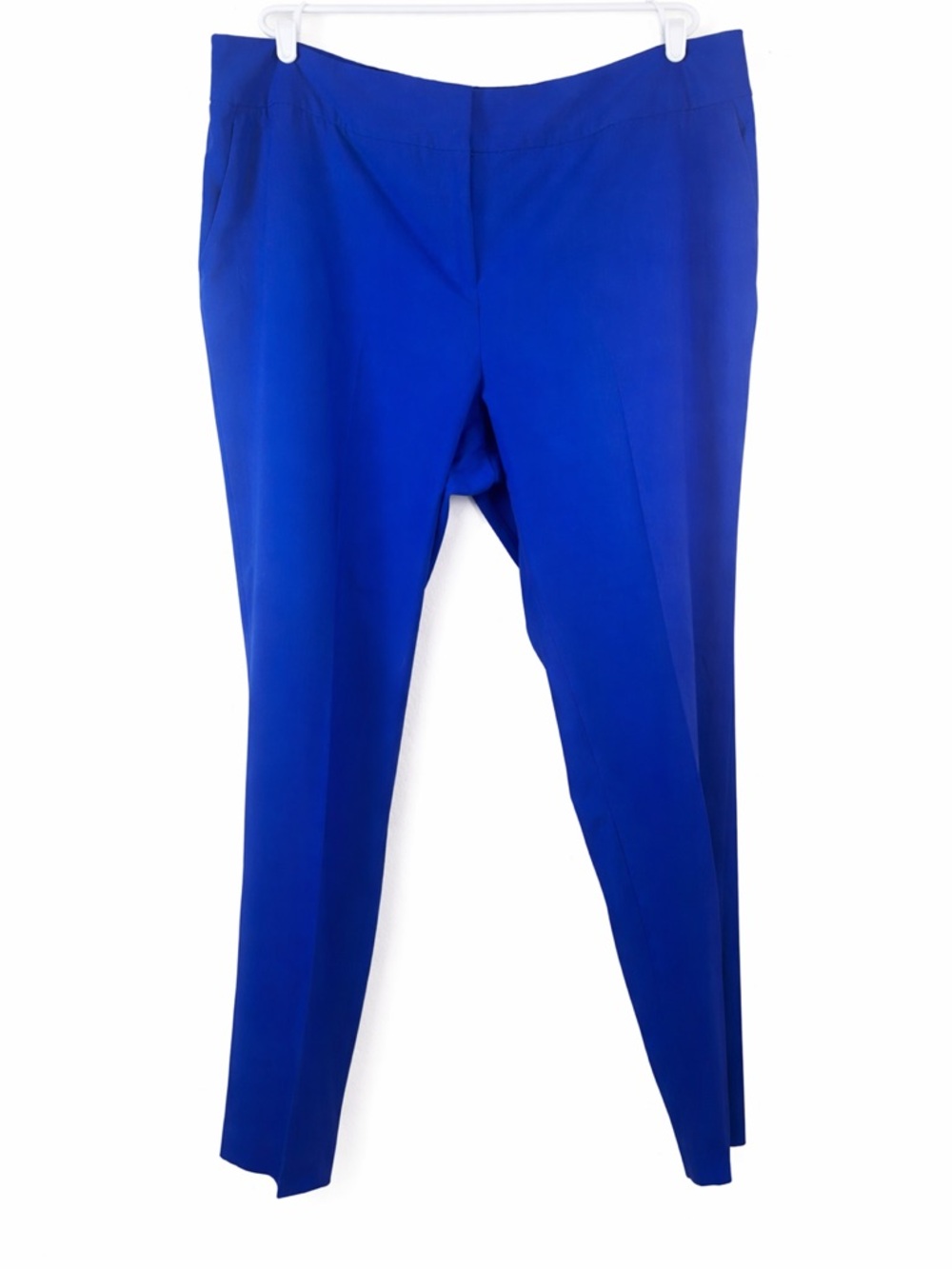 Vince Camuto Women Royals Blue Slim Ankle Dress Pants Size 18W
